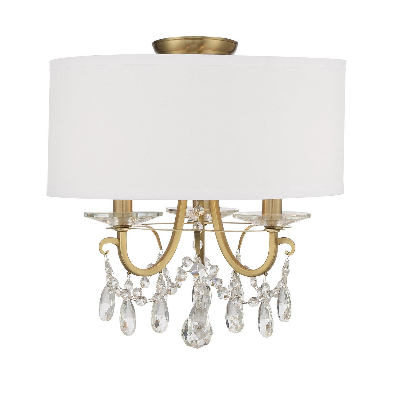 Crystorama Othello 3 Light Vibrant Gold Ceiling Mount 6623-VG-CL-MWP_CEILING