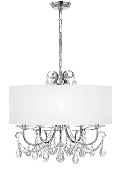 Crystorama Othello 5 Light Clear Crystal Polished Chrome Chandelier 6625-CH-CL-MWP