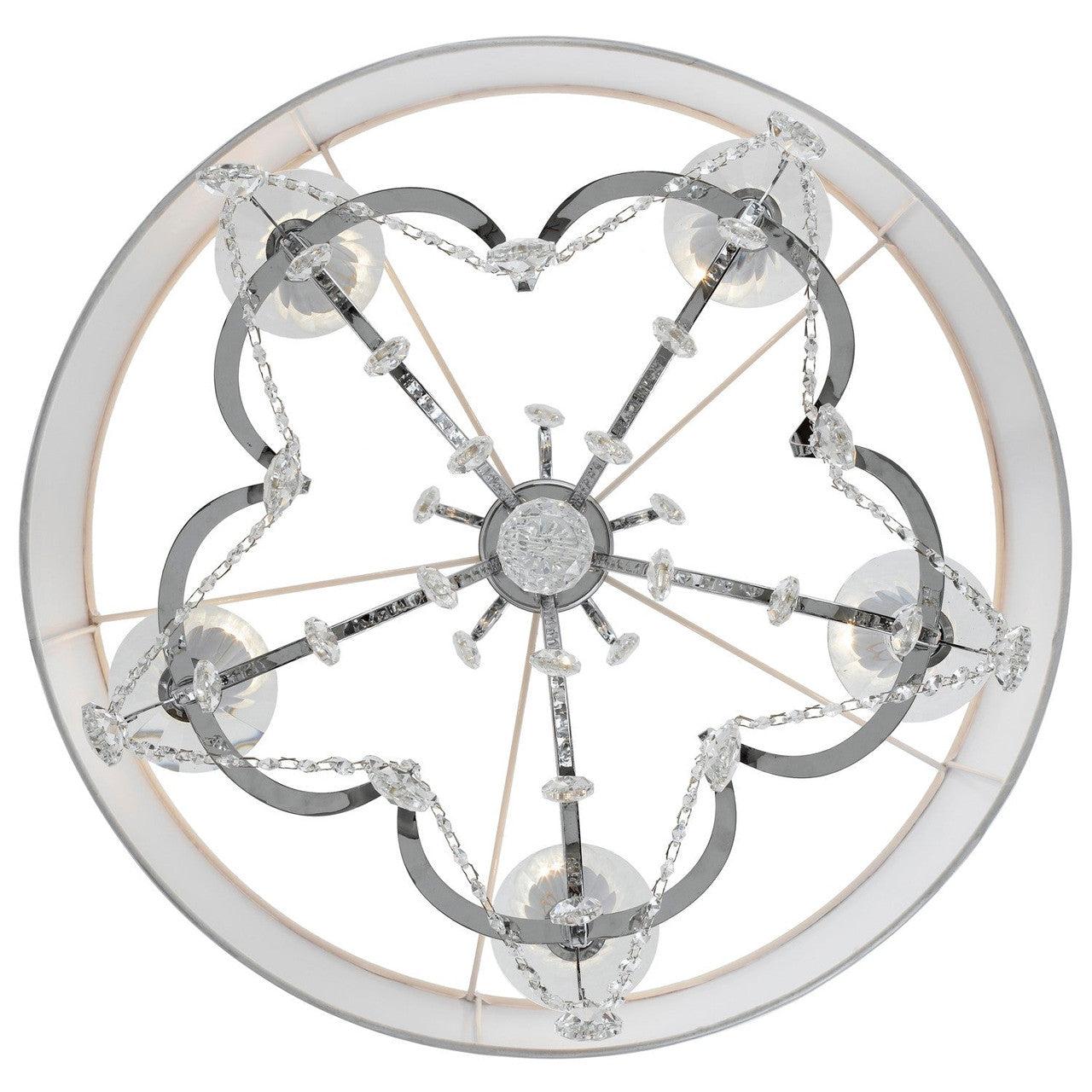 Crystorama Othello 5 Light Clear Crystal Polished Chrome Chandelier 6625-CH-CL-MWP