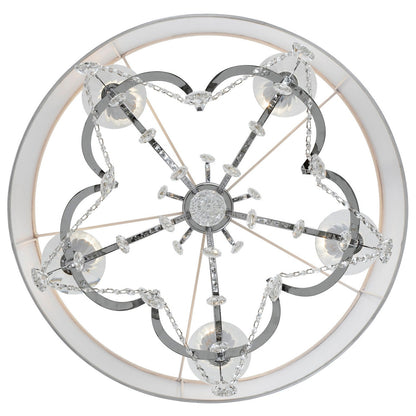 Crystorama Othello 5 Light Clear Crystal Polished Chrome Chandelier 6625-CH-CL-MWP