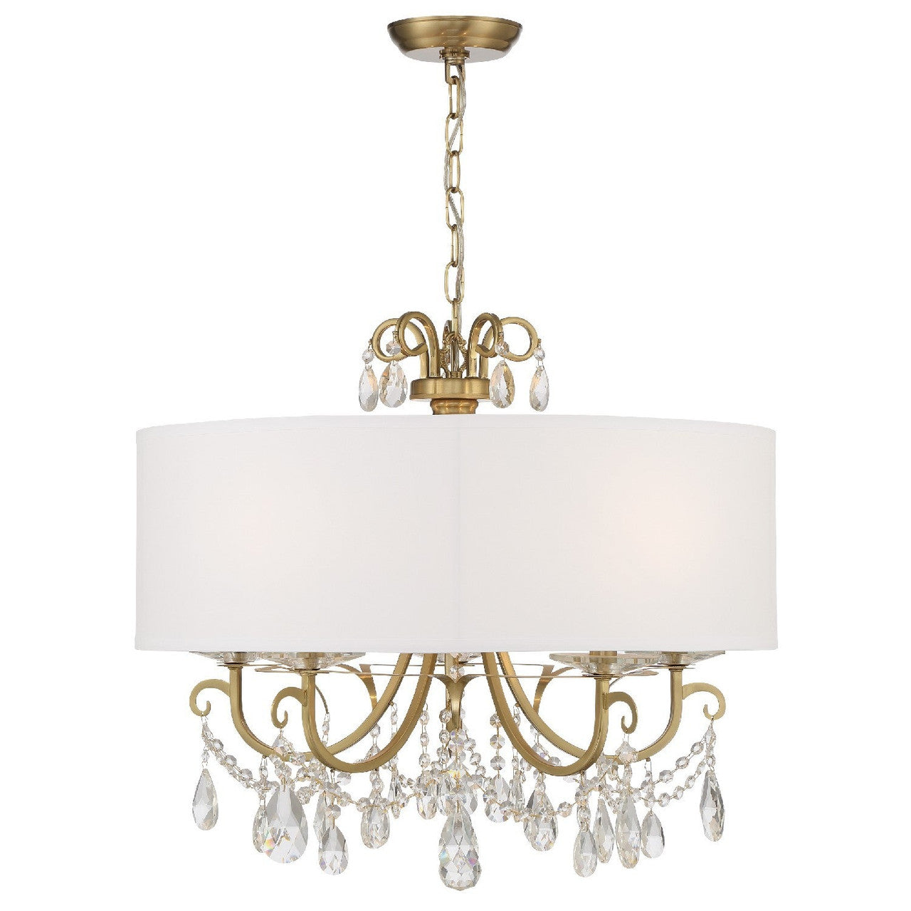 Crystorama Othello 5 Light Vibrant Gold Chandelier 6625-VG-CL-MWP