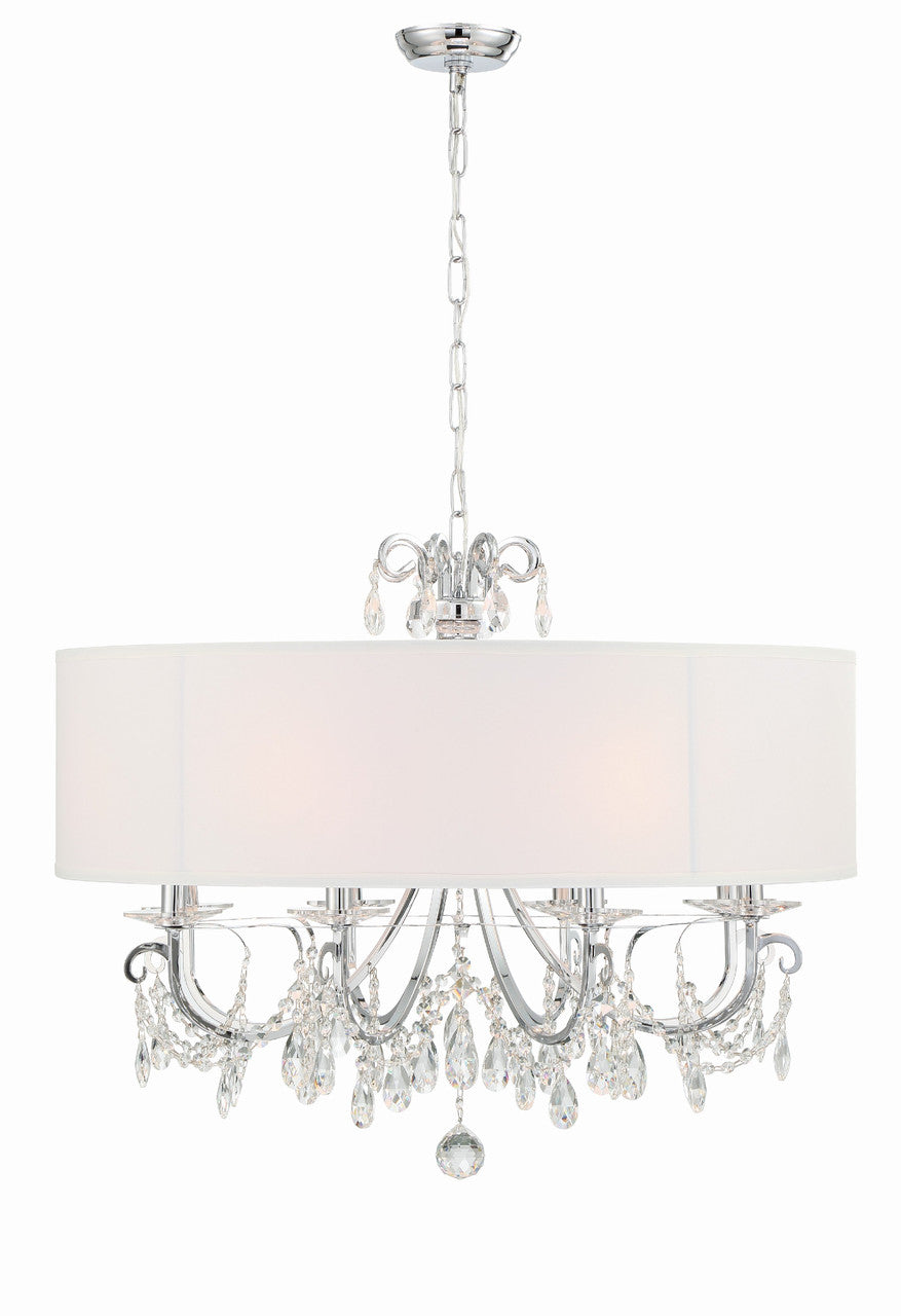 Crystorama Othello 8 Light Polished Chrome Chandelier 6628-CH-CL-MWP