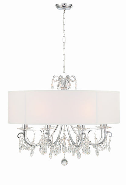 Crystorama Othello 8 Light Polished Chrome Chandelier 6628-CH-CL-MWP