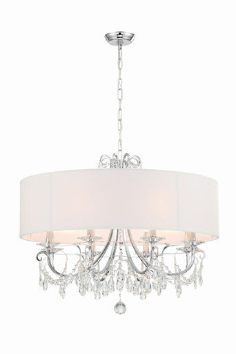 Crystorama Othello 8 Light Polished Chrome Chandelier 6628-CH-CL-MWP