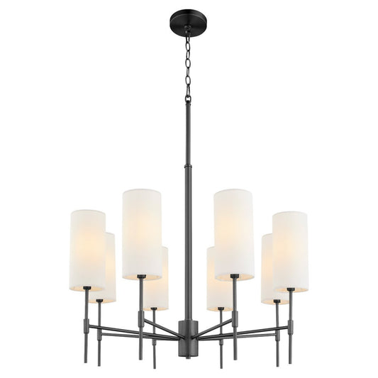 Quorum Hamilton Chandelier in Matte Black  663-8-59