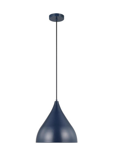 OPEN BOX NEW: Sea Gull Lighting Oden Medium Pendant Navy 6645301-127