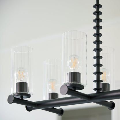 Quorum  Lee Boulevard 6 Light Linear - Matte Black 665-6-59