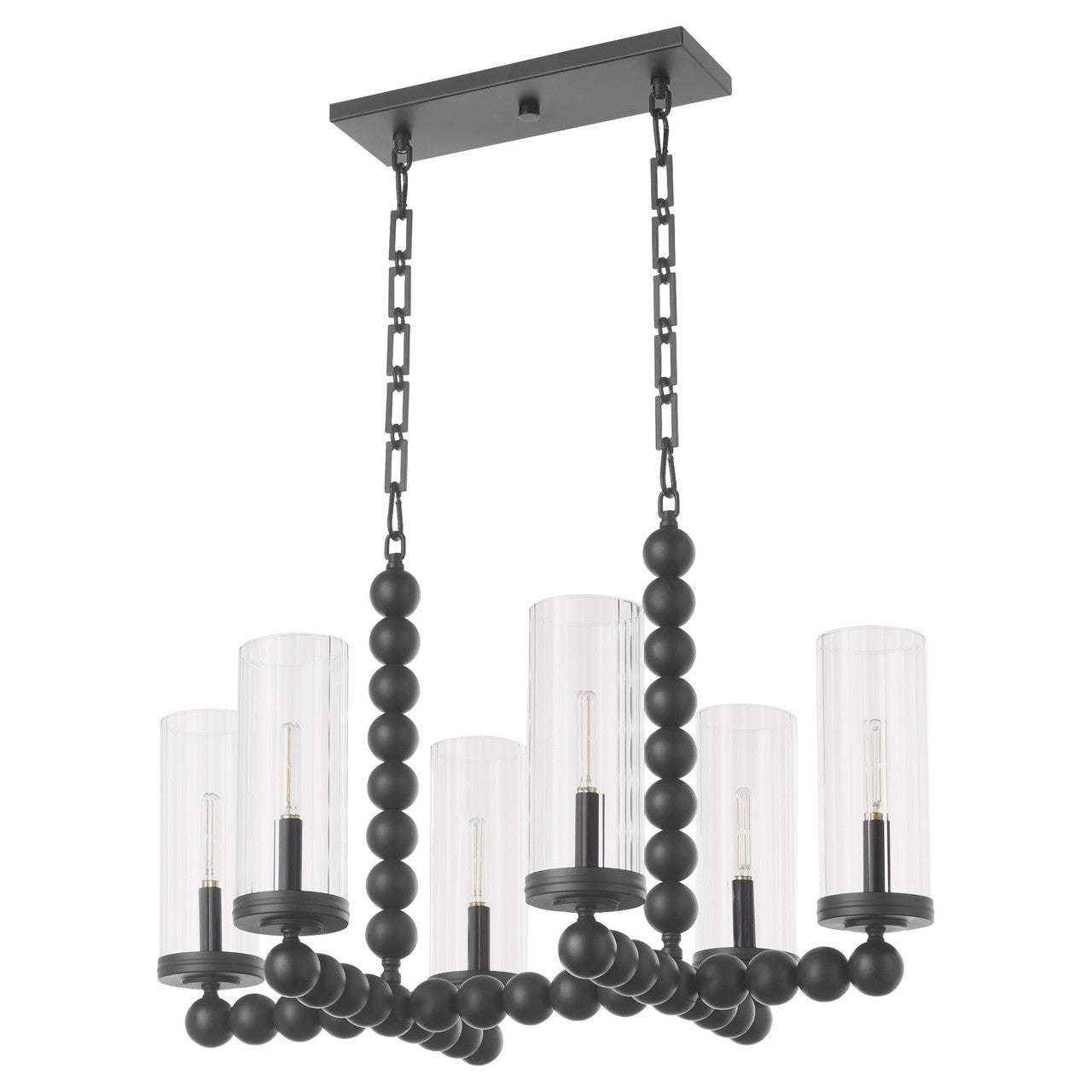 Quorum  Lee Boulevard 6 Light Linear - Matte Black 665-6-59