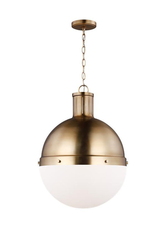 Visual Comfort Studio Thomas O'Brien Hanks One Light Large Pendant in Satin Brass 6677101-848