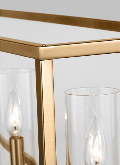 Visual Comfort Studio Sean Lavin Zire Five Light Island Pendant in Satin Brass 6690305-848