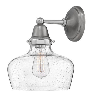 Hinkley Lighting Academy School House Glass Single Light Sconce English Nickel 67002EN