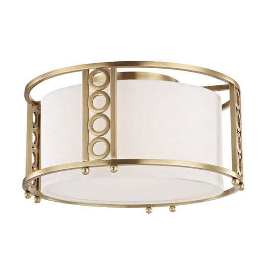 Hudson Valley Lighting Infinity Flush Mount in Aged Brass 6710-AGB