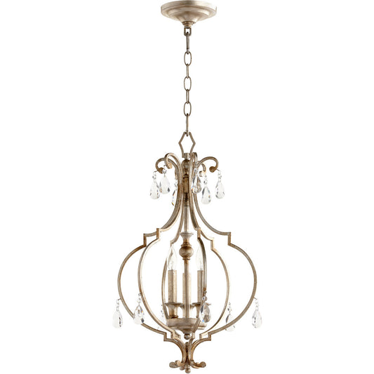 Quorum Ansley Entry in Aged Silver Leaf 6714-3-60