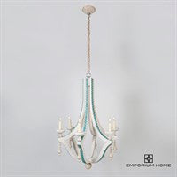 Global Views Cabochon Chandelier-Turquoise WDSEH8007-GV