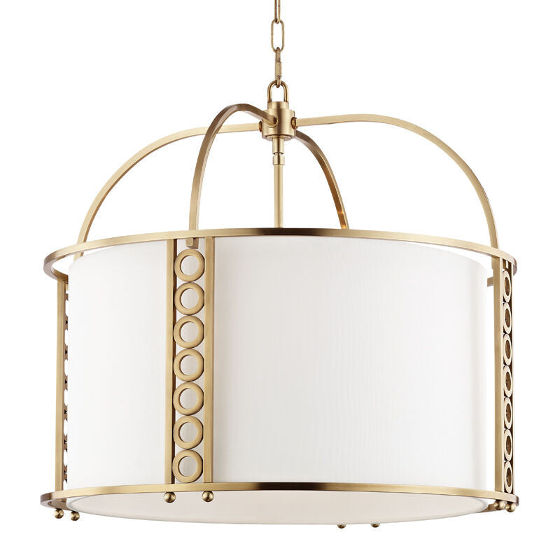 Hudson Valley Lighting Infinity Chandelier in Aged Brass 6724-AGB