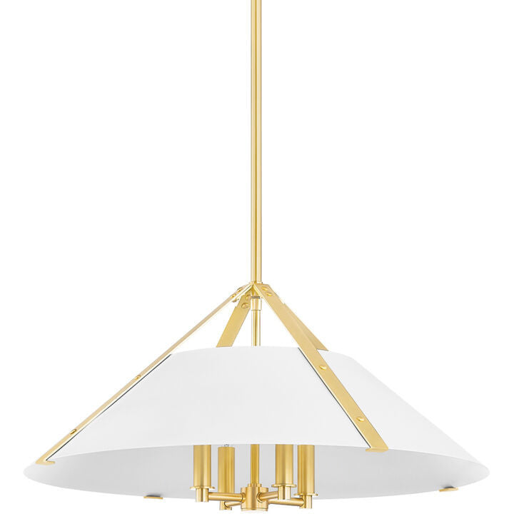 Hudson Valley Lighting Raymond Pendant in AGED BRASS/SOFT WHITE 6726-AGB/SWH