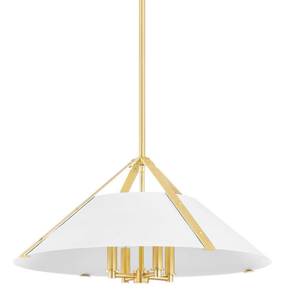 Hudson Valley Lighting Raymond Pendant in AGED BRASS/SOFT WHITE 6726-AGB/SWH