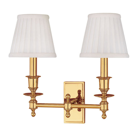 Hudson Valley Lighting Ludlow Wall Sconce in Polished Brass 6802-PB