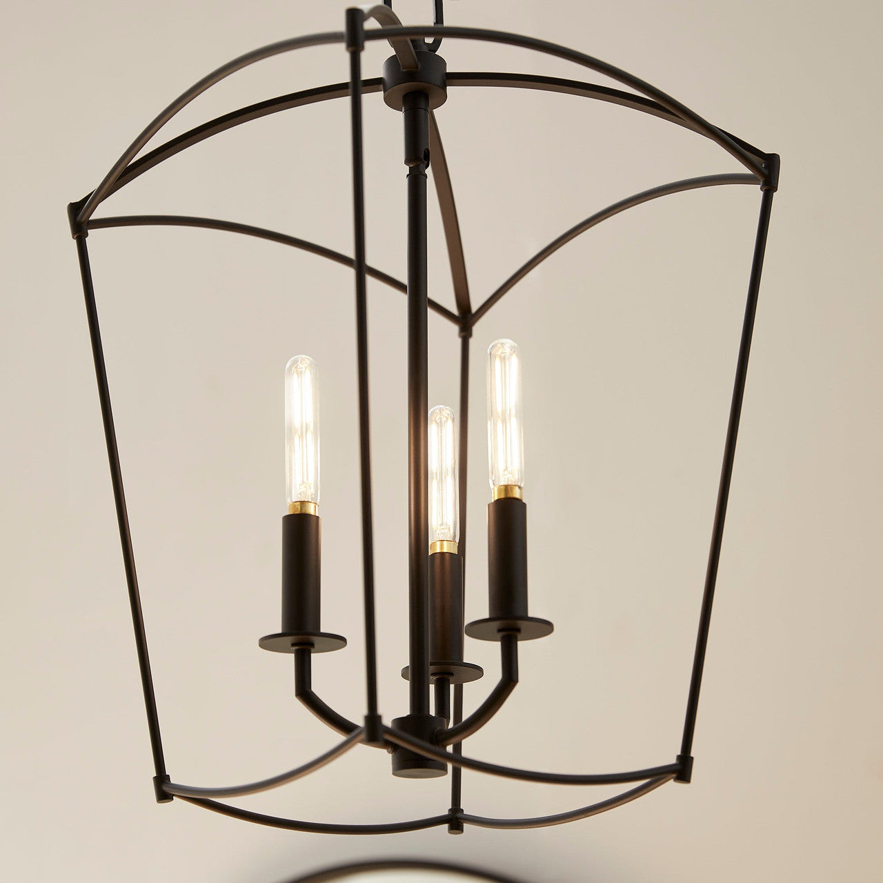 Quorum  Mantle 3 Light Entry - Matte Black 6812-3-59