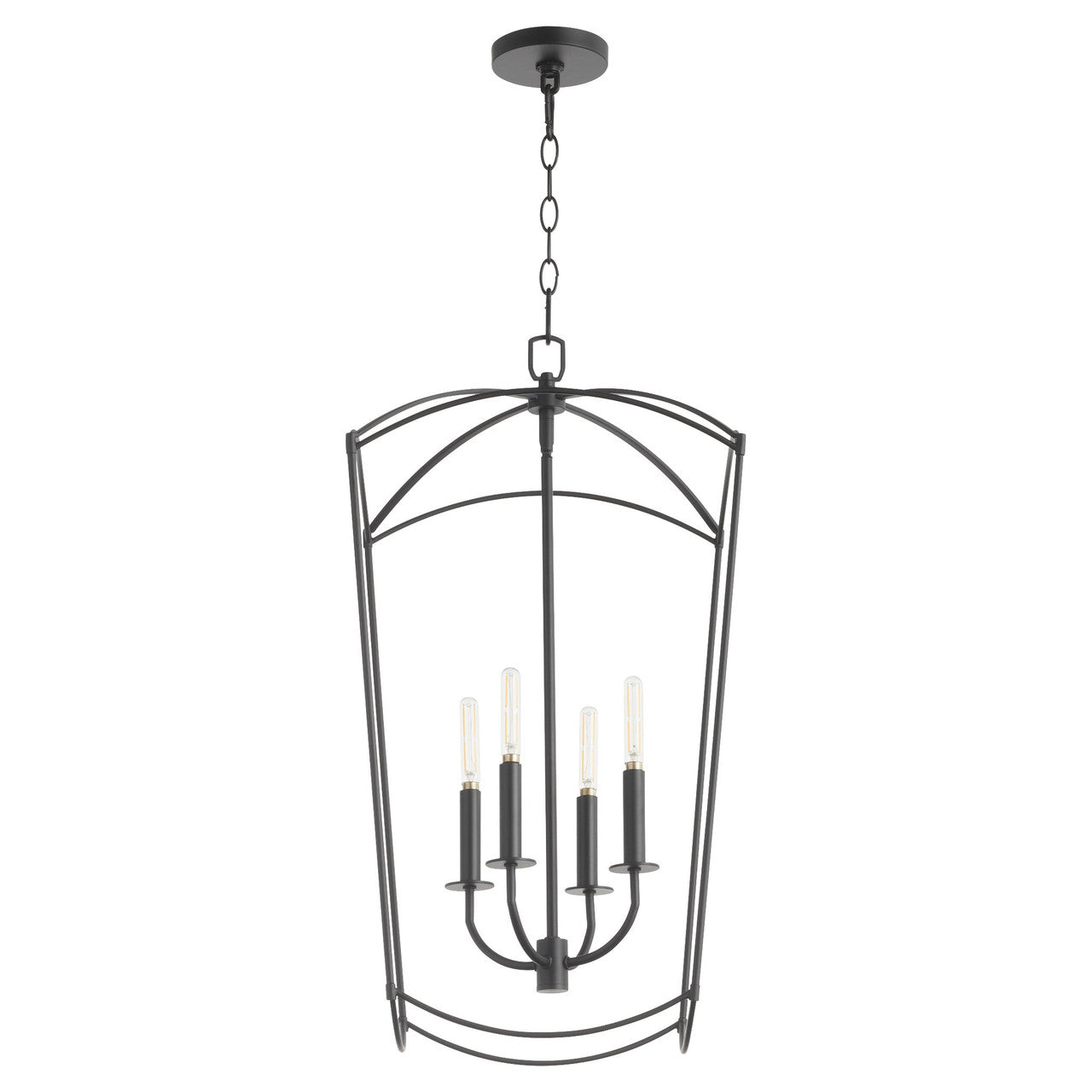 Quorum  Mantle 4 Light Entry - Matte Black 6812-4-59