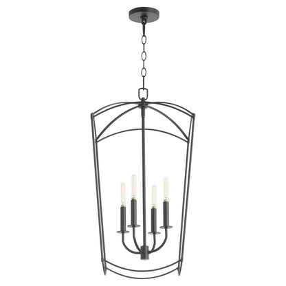 Quorum  Mantle 4 Light Entry - Matte Black 6812-4-59