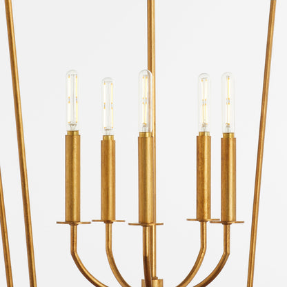 Quorum  Mantle 5 Light Entry - Gold Leaf 6812-5-74