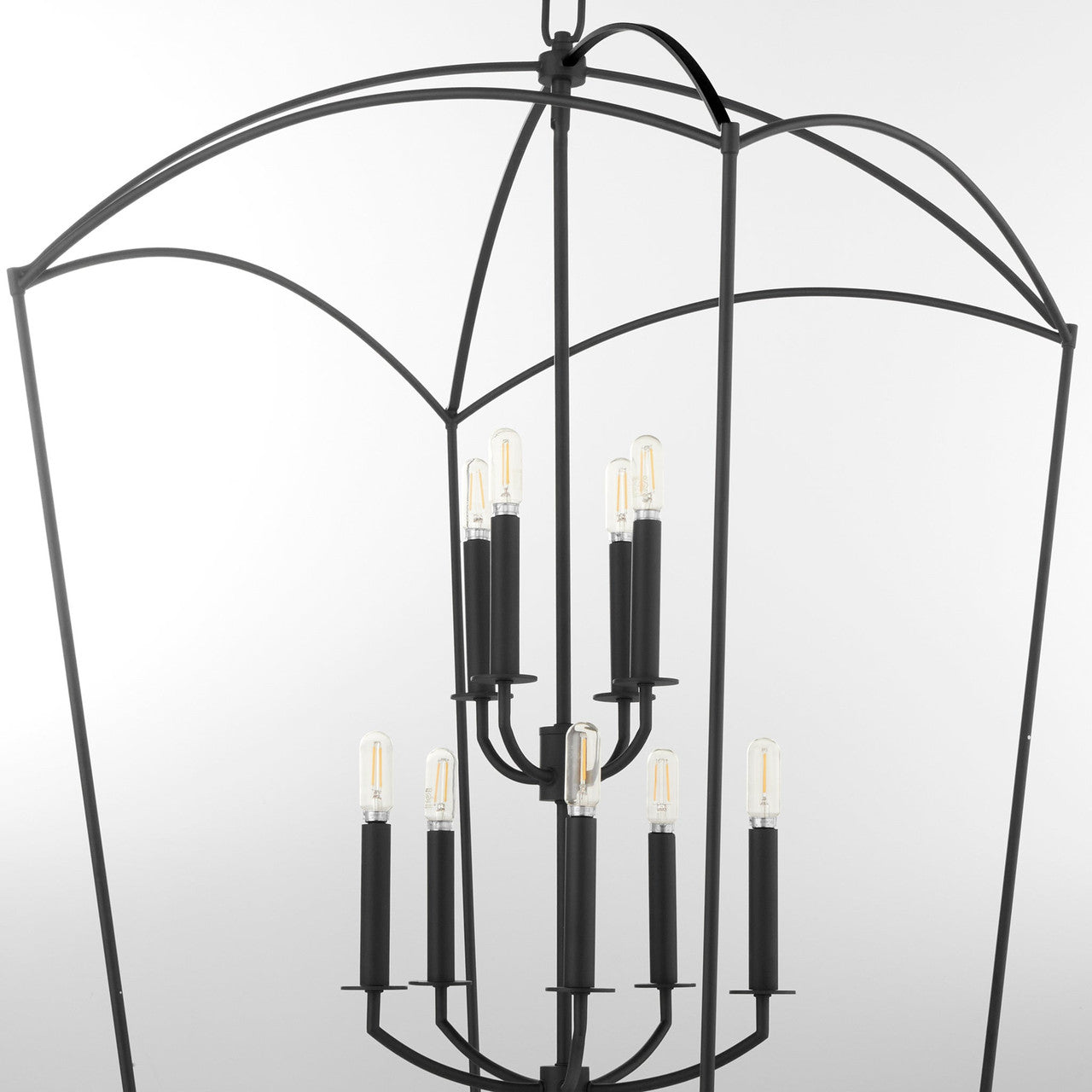 Quorum  Mantle 9 Light Entry - Matte Black 6812-9-59