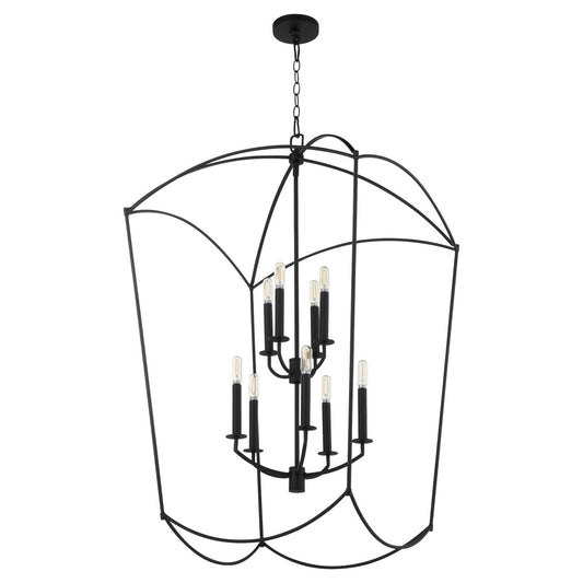 Quorum  Mantle 9 Light Entry - Matte Black 6812-9-59