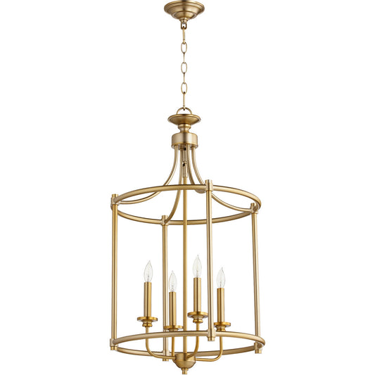 Quorum Rossington Entry in Aged Brass 6822-4-80