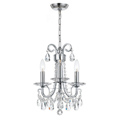 Crystorama Othello 3 Light Clear Crystal Polished Chrome Mini Chandelier 6823-CH-CL-MWP