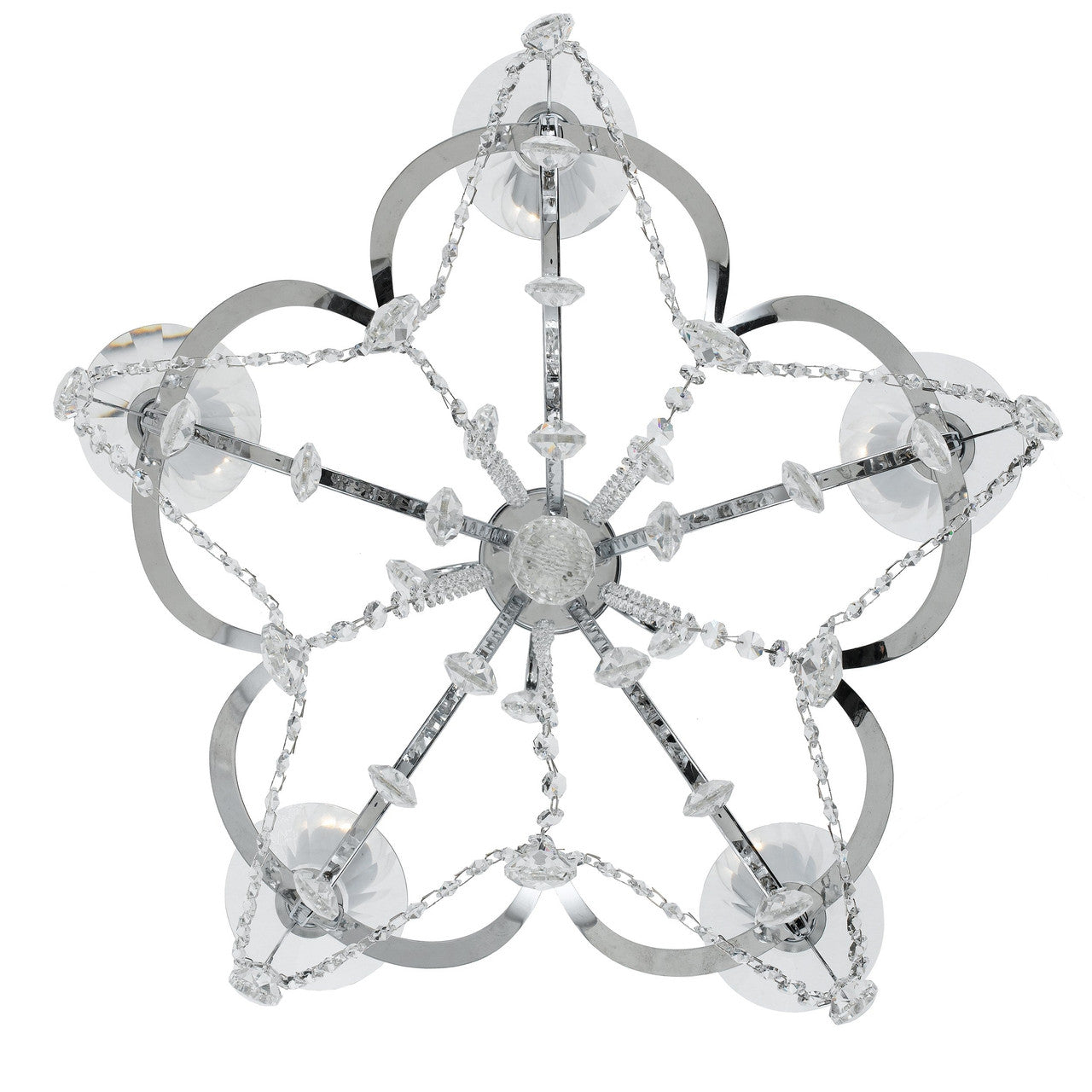 Crystorama Othello 5 Light Clear Crystal Polished Chrome Chandelier 6825-CH-CL-MWP