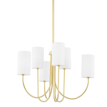 Hudson Valley Lighting Harlem Chandelier in Aged Brass 6828-AGB