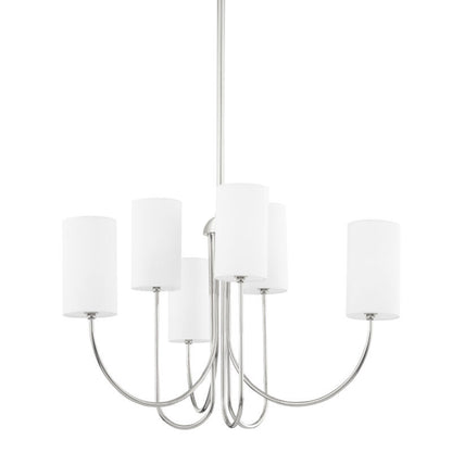 Hudson Valley Lighting Harlem Chandelier in Polished Nickel 6828-PN