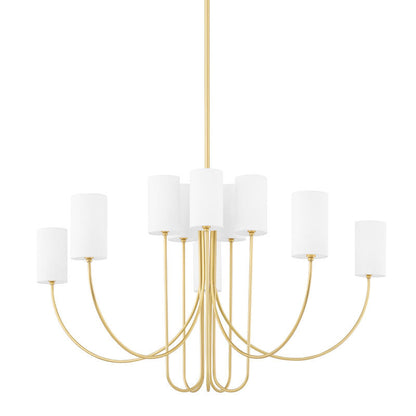 Hudson Valley Lighting Harlem Chandelier in Aged Brass 6848-AGB