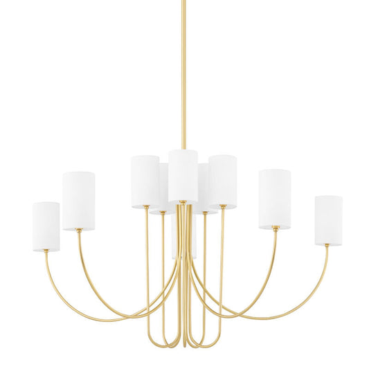 Hudson Valley Lighting Harlem Chandelier in Aged Brass 6848-AGB