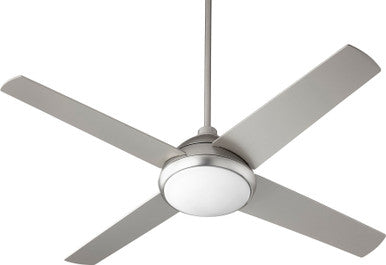 Quorum Quest Ceiling Fan in Satin Nickel 68524-65