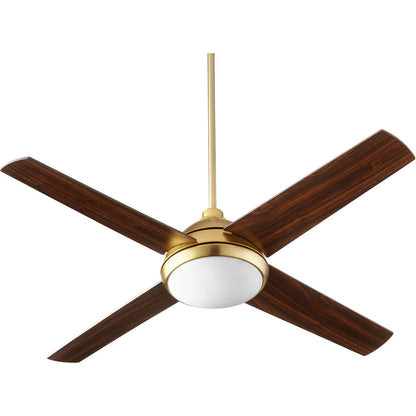 Quorum Quest Ceiling Fan in Aged Brass 68524-80