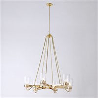 Global Views Six Light Chandelier-Shiny Brass RM9.90000