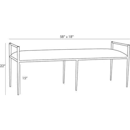 Arteriors Home Barbana Bench 6886