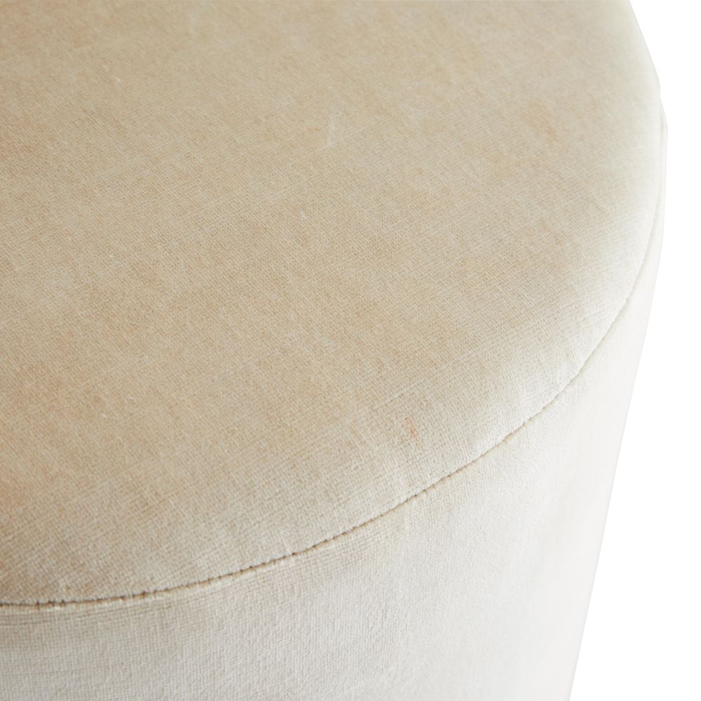 Arteriors Home Warby Ottoman Sterling Velvet 6931