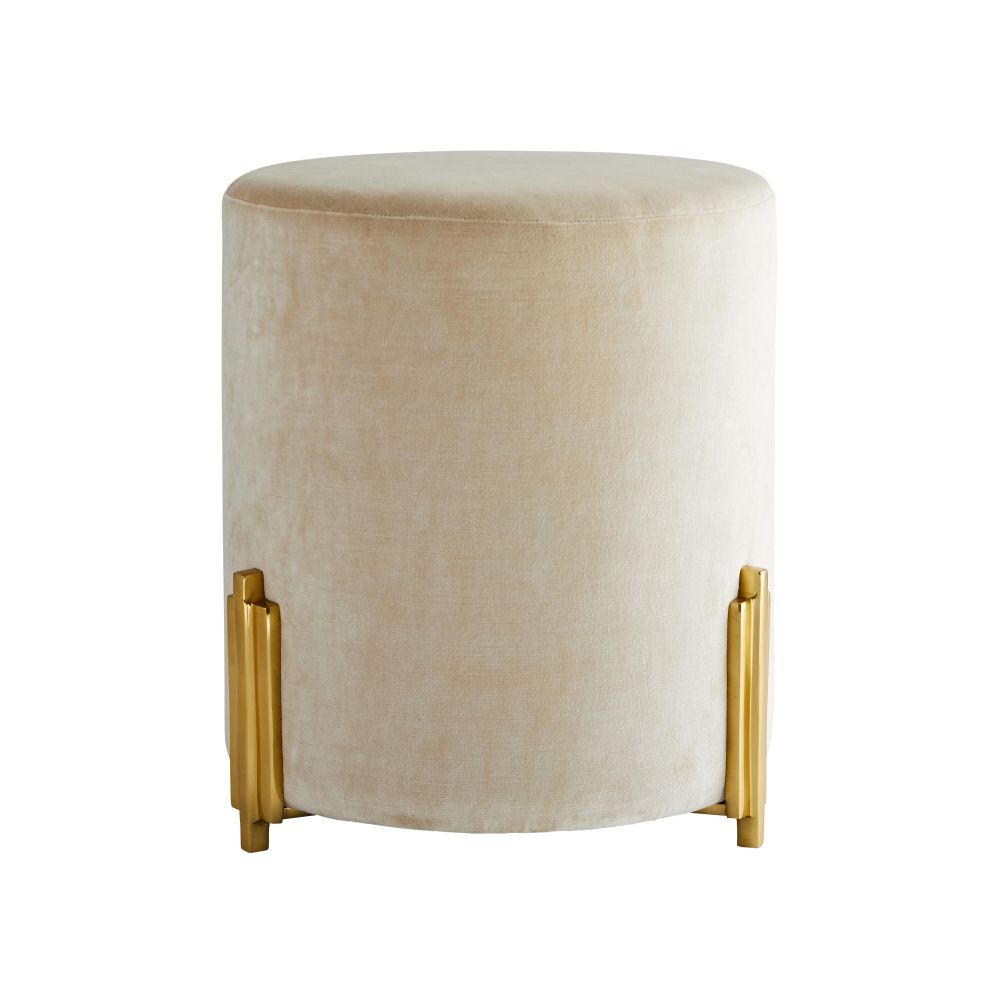 Arteriors Home Warby Ottoman Sterling Velvet 6931