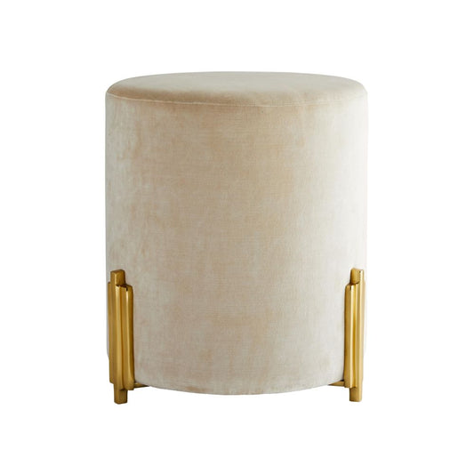 Arteriors Home Warby Ottoman Sterling Velvet 6931