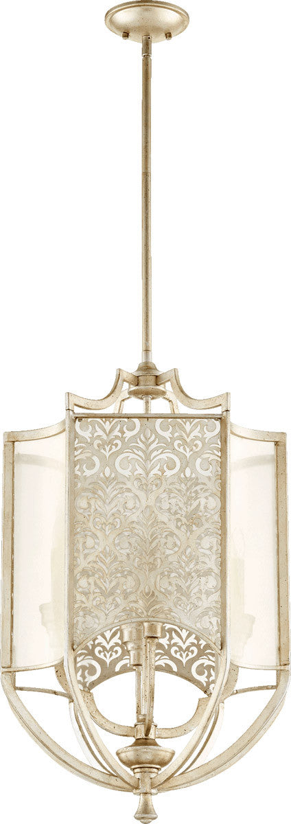 Quorum Bastille Entry in Aged Silver Leaf 6975-4-60