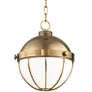 Hudson Valley Lighting Sumner Pendant in Aged Brass 2312-AGB