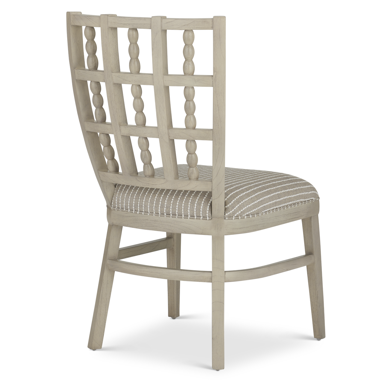 Currey & Co. Upholstered Norene Gray Dining Chair, Demetria Parchment 7000-0702