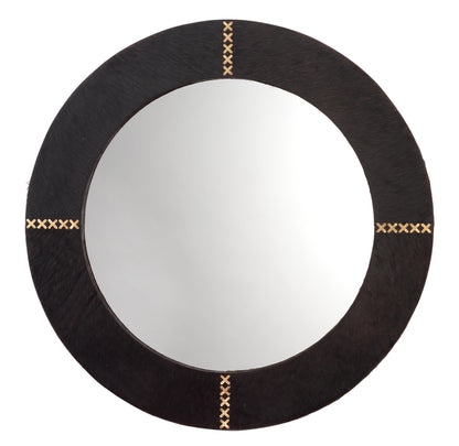 Jamie Young Round Cross Stitch Mirror 6CROS-LGES