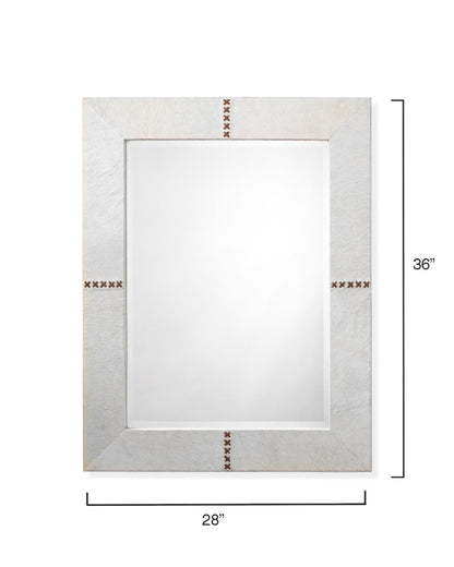 Jamie Young Cross Stitch Rectangle Mirror 6CROS-RECTWH