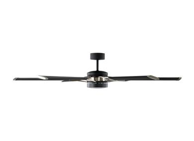 Visual Comfort Fan Loft 62" LED Ceiling Fan - Midnight Black, Handheld Remote, 6-speed, Reverse and Dimmer, indoor/outdoor 6LFR62MBKD