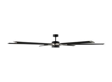 Visual Comfort Fan Loft 96" LED Ceiling Fan - Midnight Black, Handheld Remote, 6-speed, Reverse and Dimmer, indoor/outdoor 6LFR96MBKD