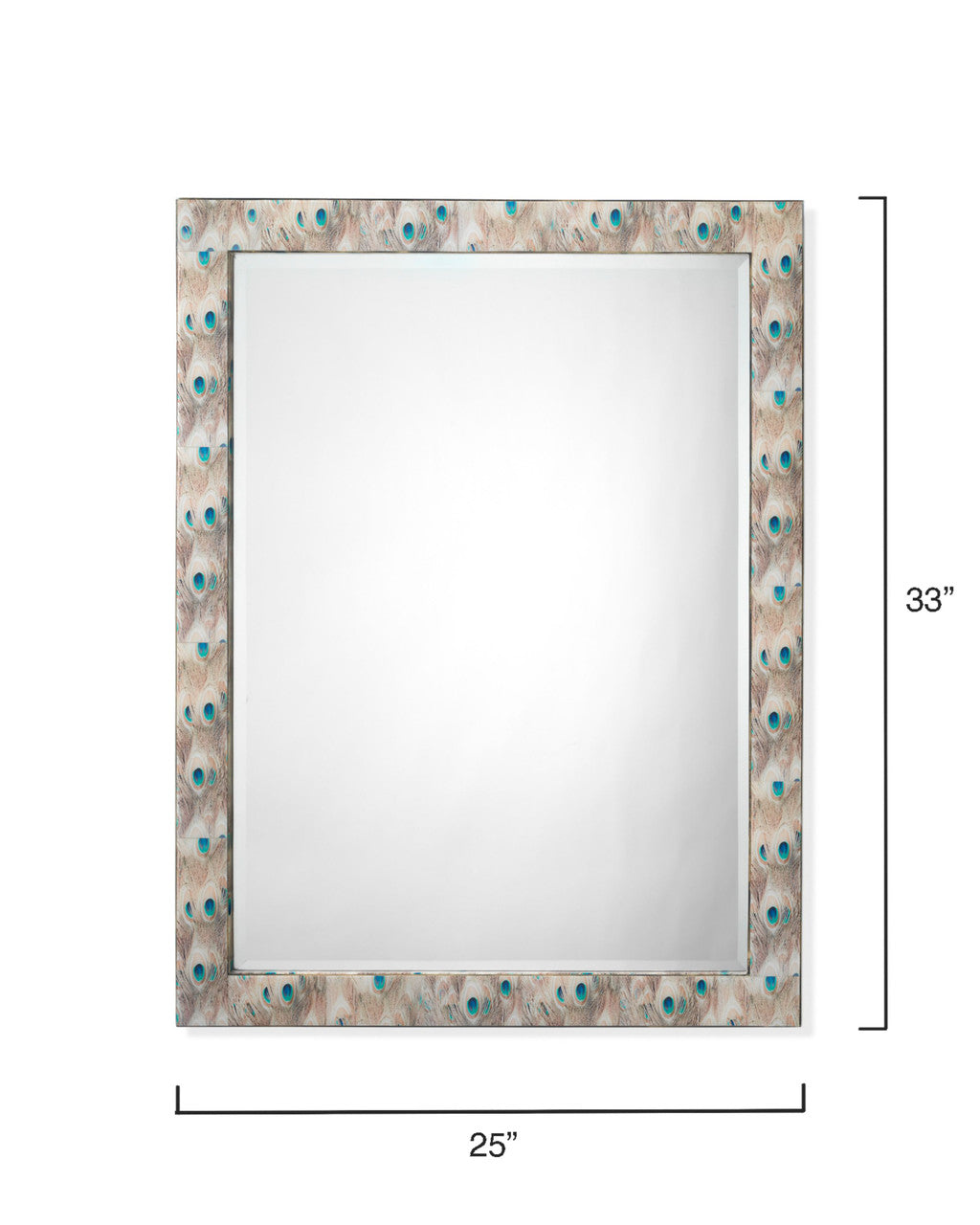 Jamie Young Plume Rectangle Mirror 6PLUM-RECTWH